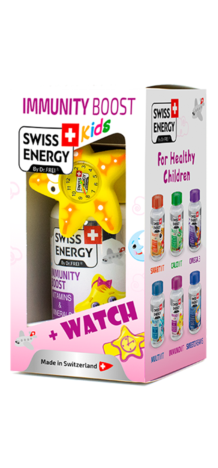 IMMUNITY BOOST with yellow-star watches